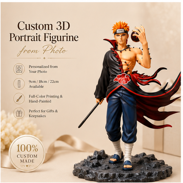Custom Anime-Style 3D Figurine from Reference – Personalized Collectible Statue