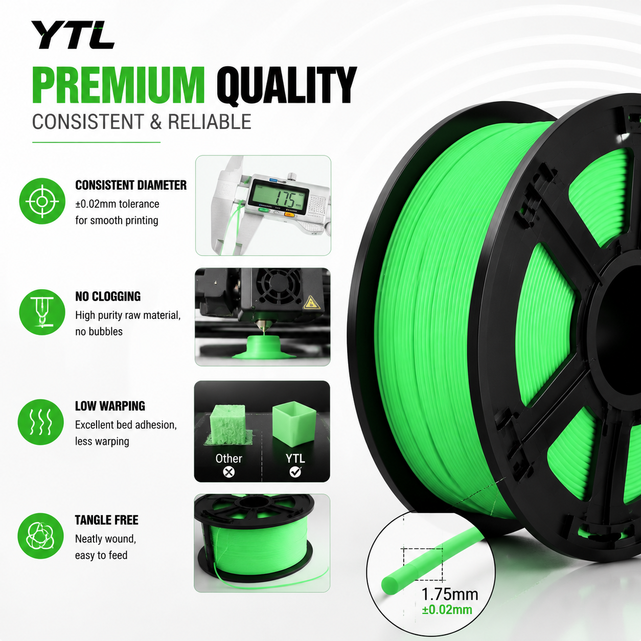 PLA Glow Green