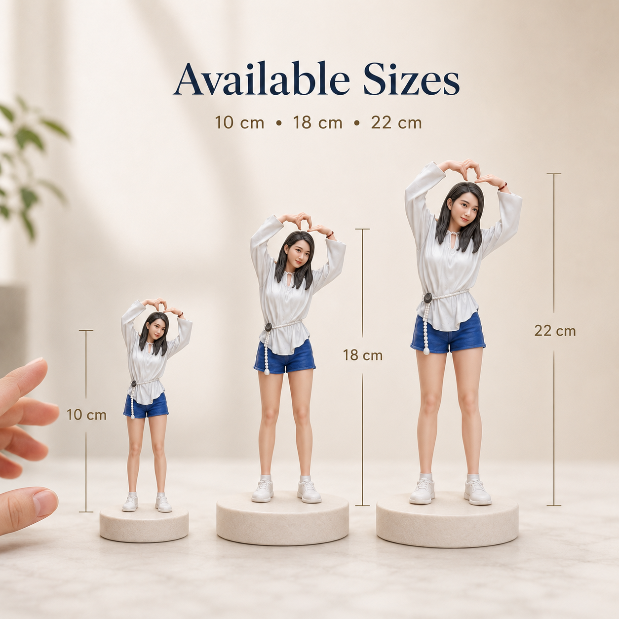 Custom 3D Figurine From Photos – Personalized Realistic Portrait Statue