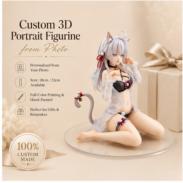 Custom Anime-Style 3D Figurine from Reference – Personalized Collectible Statue