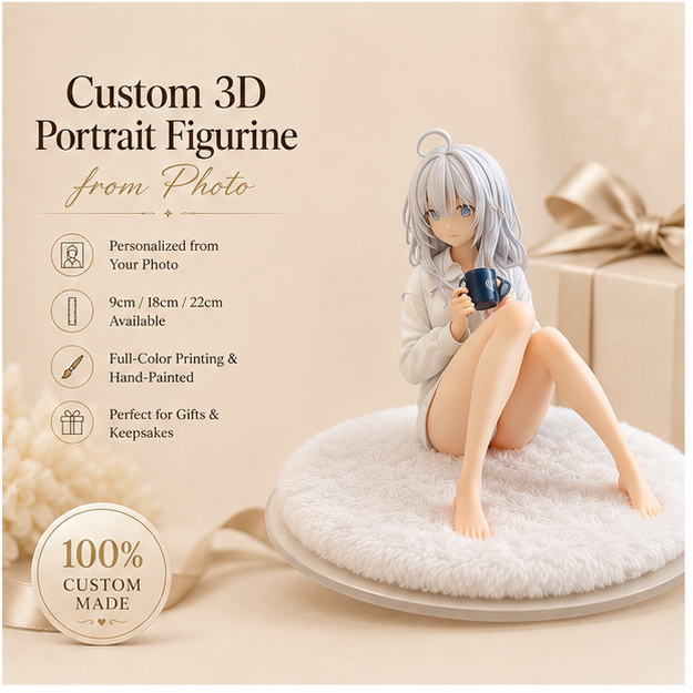 Custom Anime-Style 3D Figurine from Reference – Personalized Collectible Statue