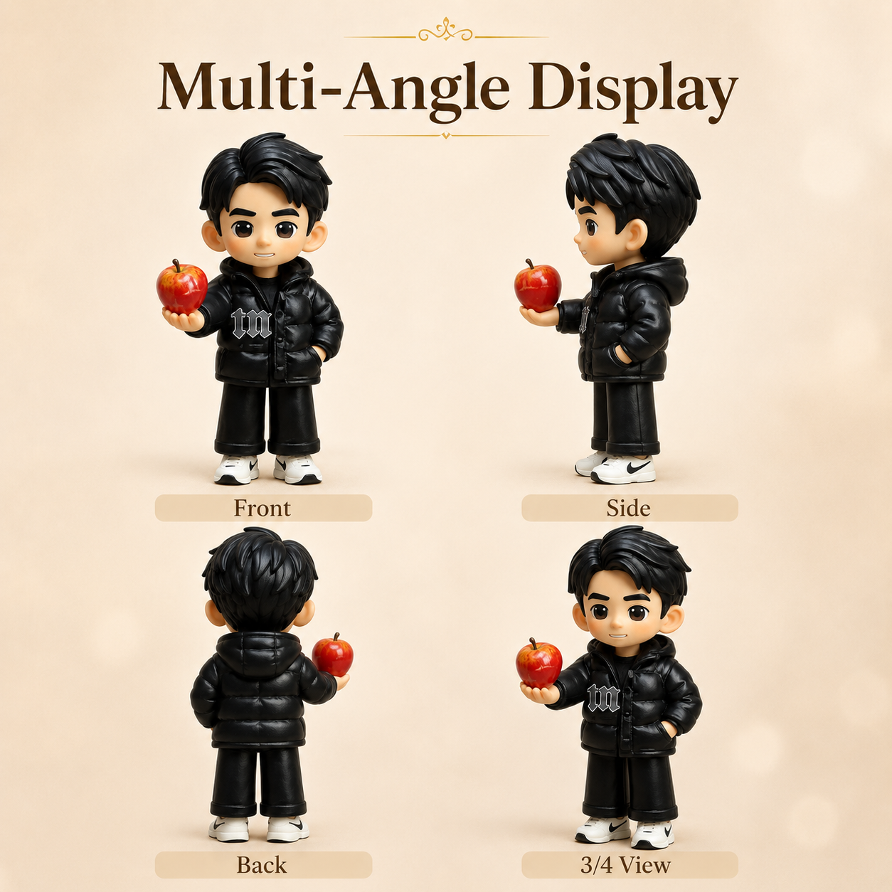 Custom Chibi Figurine from Photo – Personalized 3D Cartoon Figure